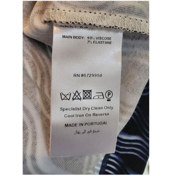 Mary Katrantzou Cloud Print Long Sleeve Jersey Bodycon Midi Dress Size S - Picture 6 of 7